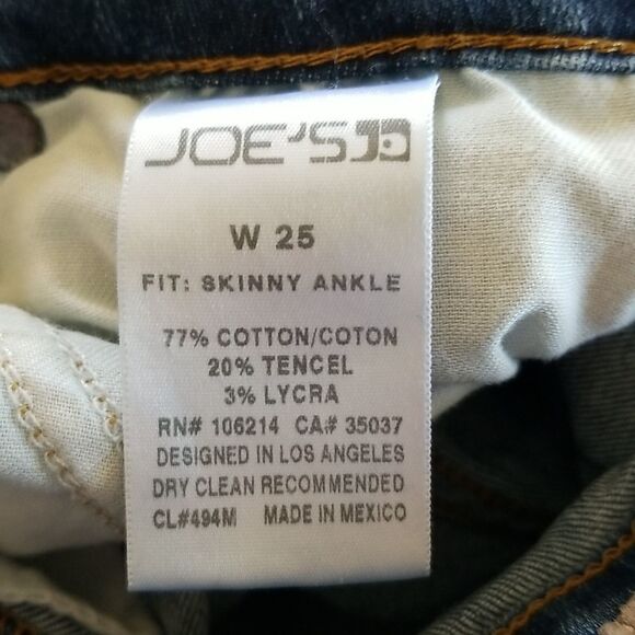 Joe's Jeans Destroyed Skinny Ankle Fit - Picture 6 of 7